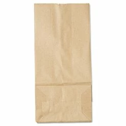 New 👍 General Grocery Paper Bags, 35 Lb Capacity, #5, 5.25" X 3.44" X 10.94", Kraft, 500 Bags 🔔