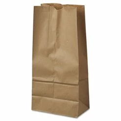 Best deal 😍 General Grocery Paper Bags, 40 Lb Capacity, #16, 7.75" X 4.81" X 16", Kraft, 500 Bags 💯