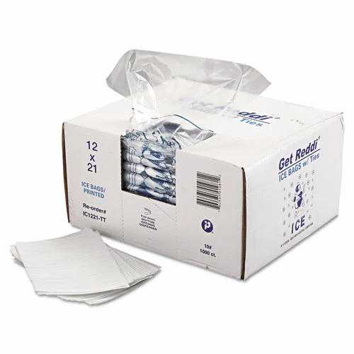 Budget ๐ Inteplast Group Ice Bags, 1.5 Mil, 12" X 21", Clear, 1,000/Carton ๐ - Image 3