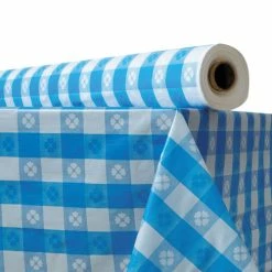 Top 10 👏 Atlantis Plastics Plastic Table Cover, 40" X 300 Ft Roll, Blue Gingham 😉