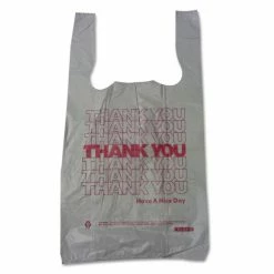 Wholesale 😍 Barnes Paper Company Thank You High-Density Shopping Bags, 10" X 19", White, 2,000/Carton 🔥