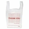 Best Sale ✔️ Inteplast Group "Thank You" Handled T-Shirt Bag, 0.167 Bbl, 12.5 Microns, 11.5" X 21", White, 900/Carton 🎉