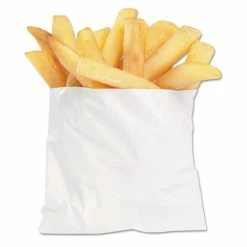 Brand new 🌟 Bagcraft French Fry Bags, 4.5" X 3.5", White, 2,000/Carton ⭐