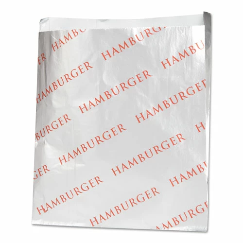 New ๐ Bagcraft Foil Single-Serve Bags, 6" X 6.5", Silver, Hamburger Design, 1,000/Carton ๐คฉ