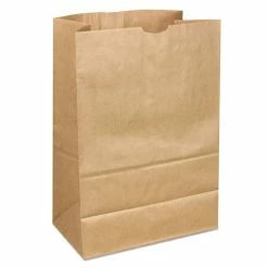 Hot Sale 🔔 General Grocery Paper Bags, 40 Lb Capacity, 1/6 BBL, 12" X 7" X 17", Kraft, 400 Bags 👏