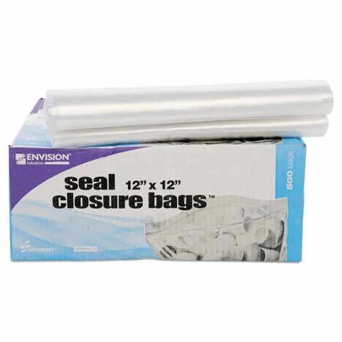 Promo 🤩 Stout® By Envision™ Seal Closure Bags, 2 Mil, 12" X 12", Clear, 500/Carton 😍 - Image 2