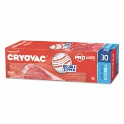 Budget 👍 Diversey™ Cryovac One Gallon Freezer Bag Dual Zipper, 1 Gal, 2.5 Mil, 10.5" X 10.94", Clear, 270/Carton ⭐