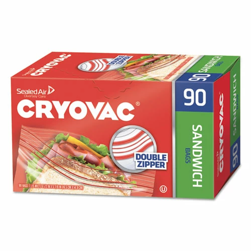 New ✨ Diversey™ Cryovac Sandwich Bags, 1.15 Mil, 6.5" X 5.88", Clear, 1080/Carton 🎁