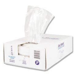 Outlet 👏 Inteplast Group Ice Bucket Liner Bags, 3 Qt, 0.5 Mil, 6" X 12", Clear, 1,000/Carton 😀