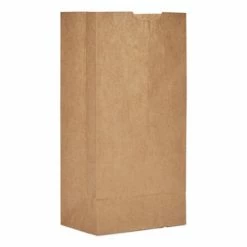 Best Pirce 😀 General Grocery Paper Bags, 50 Lb Capacity, #4, 5" X 3.13" X 9.75", Kraft, 500 Bags 😍