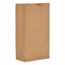Deals 😀 General Grocery Paper Bags, 57 Lb Capacity, #10, 6.31" X 4.19" X 13.38", Kraft, 500 Bags 🎁