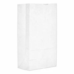 Wholesale 😉 General Grocery Paper Bags, 40 Lb Capacity, #12, 7.06" X 4.5" X 13.75", White, 500 Bags 😀