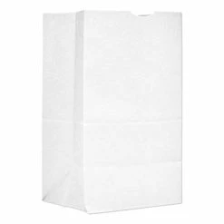 Best Pirce ✨ General Grocery Paper Bags, 40 Lb Capacity, #20 Squat, 8.25" X 5.94" X 13.38", White, 500 Bags 🔥