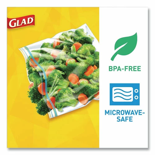 Deals 🛒 Glad® Sandwich Zipper Bags, 6.63" X 8", Clear, 600/Carton ❤️ - Image 4