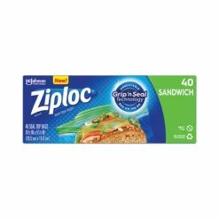 Top 10 🧨 Ziploc® Resealable Sandwich Bags, 1.2 Mil, 6.5" X 5.88", Clear, 40/Box 🔥