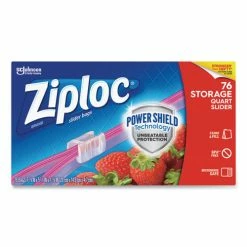 Top 10 🛒 Ziploc® Slider Storage Bags, 1 Qt, 5.88" X 7.88", Clear, 76 Bags/Box, 9 Boxes/Carton 👍
