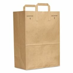 Coupon 😉 General Grocery Paper Bags, Attached Handle, 30 Lb Capacity, 1/6 BBL, 12 X 7 X 17, Kraft, 300 Bags 🛒