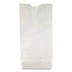 Budget 👏 General Grocery Paper Bags, 35 Lb Capacity, #10, 6.31" X 4.19" X 13.38", White, 500 Bags 🌟
