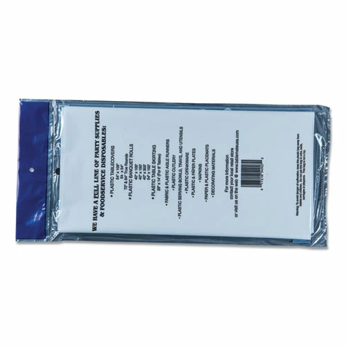 New 👏 Tablemate® Table Set Rectangular Table Cover, Heavyweight Plastic, 54" X 108", White, 6/Pack 🔥 - Image 5