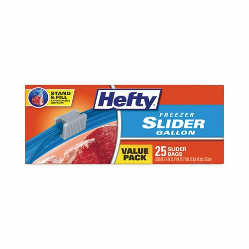 Best reviews of ✔️ Hefty® Slider Bags, 1 Gal, 2.5 Mil, 10.56" X 11", Clear, 25 Bags/Box, 9 Boxes/Carton ⭐ - Image 3