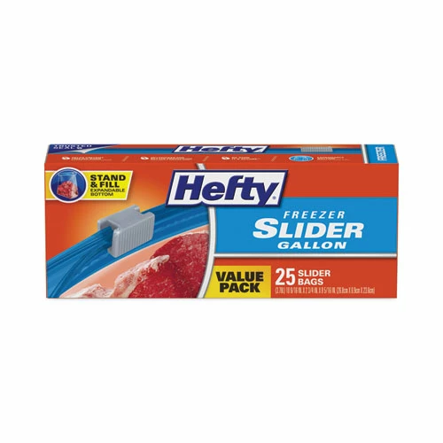 Best reviews of ✔️ Hefty® Slider Bags, 1 Gal, 2.5 Mil, 10.56" X 11", Clear, 25 Bags/Box, 9 Boxes/Carton ⭐ - Image 4