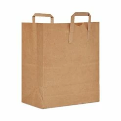 Best deal 🎉 AJM Packaging Corporation Handle Bag, 17.75 X 21, Brown, 400/Bundle ⌛