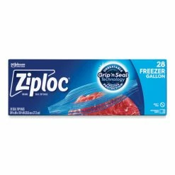 Best deal ⌛ Ziploc® Zipper Freezer Bags, 1 Gal, 2.7 Mil, 9.6" X 12.1", Clear, 28/Box 😀