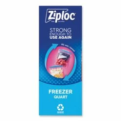 Best deal 😉 Ziploc® Double Zipper Freezer Bags, 1 Qt, 2.7 Mil, 6.97" X 7.7", Clear, 38 Bags/Box, 9 Boxes/Carton 🌟