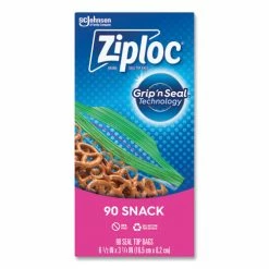 Best deal 🛒 Ziploc® Seal Top Snack Bags, 10 Oz, 6.5" X 3.25", Clear, 90 Bags/Box, 12 Boxes/Carton 😀