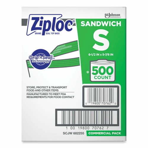 Cheap 🛒 Ziploc® Resealable Sandwich Bags, 1.2 Mil, 6.5" X 6", Clear, 500/Box 🥰 - Image 4