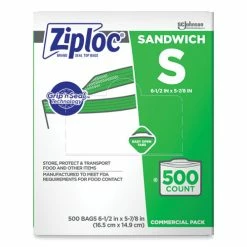 Cheap 🛒 Ziploc® Resealable Sandwich Bags, 1.2 Mil, 6.5" X 6", Clear, 500/Box 🥰