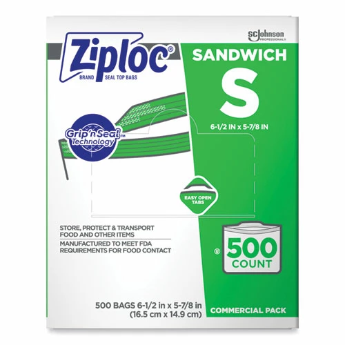 Cheap 🛒 Ziploc® Resealable Sandwich Bags, 1.2 Mil, 6.5" X 6", Clear, 500/Box 🥰
