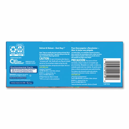 Deals ❤️ Ziploc® Double Zipper Storage Bags, 1 Qt, 1.75 Mil, 9.63" X 8.5", Clear, 9/Carton 🧨 - Image 6